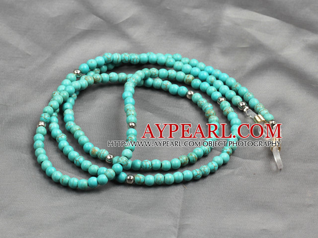 Nice Simple Style Turquoise Beads Lanyards/ Glass Chain