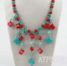Wholesale Assorted Red Coral and Turquoise Necklace