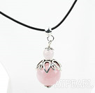 Wholesale Classic Design Rose Quartz Pendant Necklace