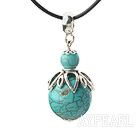 Wholesale Classic Design Turquoise Pendant Necklace with Adjustable Chain