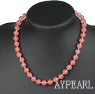 Wholesale Classic Design 10mm Round Cherry Quartz Beaded Necklace
