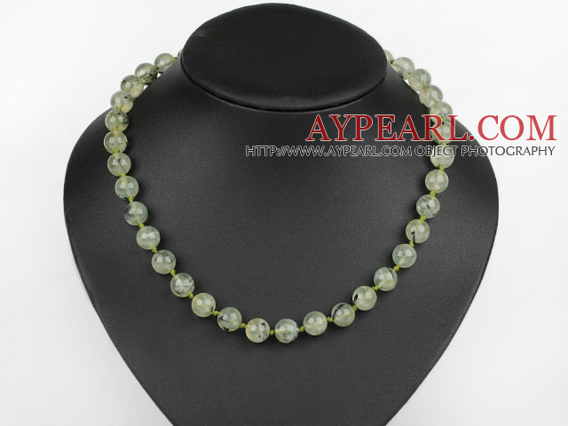 Classic Design 10mm Round Grape Stone Beaded Necklace