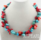 Wholesale Assorted Red Coral and Turquoise Necklace