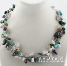 Assorted Multi Crystal and Multi Stone Necklace