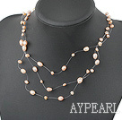 fancy natural fresh water pearl necklace with lobster clasp