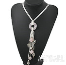 Wholesale 19.5 inches pearl and rose quartz necklace with lobster clasp