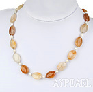 17.5 inches pearl and balas ruby necklace with toggle clasp