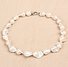 Classic Style Natural A Grade White Nuclear Pearl Party Necklace