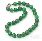 14mm round aventurine necklace with spring ring clasp