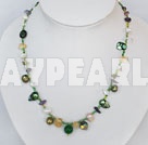 pearl crystal necklace with magnetic clasp