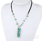 simple turquoise necklace with lobster clasp