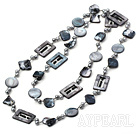 fashion long style  acrylic pearl and shell necklace