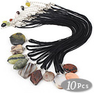 natural stone pendant(10 pcs color random)