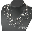 Fantastic White Freshwater Pearl Bridal Necklace