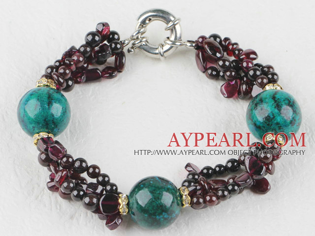 favourite garnet and phoenix stone bracelet