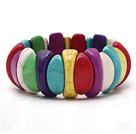 Beautiful Multi Color Turquoise Elastic Stretch Bangle Bracelet