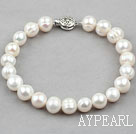 9-10mm White Freshwater Pearl Bridal Bracelet