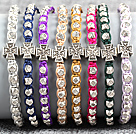 Wholesale 8 PCS Fashion Nickel Free Alloyed Cross Charm Multi Color Thread Hand-Knitted Bracelet (Random Color)