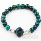 Classic Design Round Phoenix Elastic Beaded Bangle Bracelet