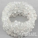 Long Style Clear Crystal Wrap Bangle Bracelet