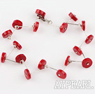 red color coral bracelet with lobster clasp