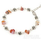 natural agate bracelet with extendable chain