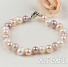 7-8mm cultured natural fresh water pearl bracelet 