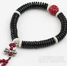 Black Corozo Nut Prayer Bracelet ( Rosary Bracelet )
