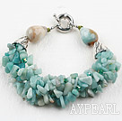 Wholesale New Design Amazon Stone Bracelet with Moonlight Clasp