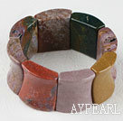 stretchy 25*30mm India agate bangle bracelet 