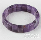 stretchy 10*16mm amethyst bangle bracelet 