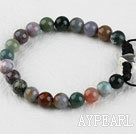 8mm india agate bracelet with extendable chain