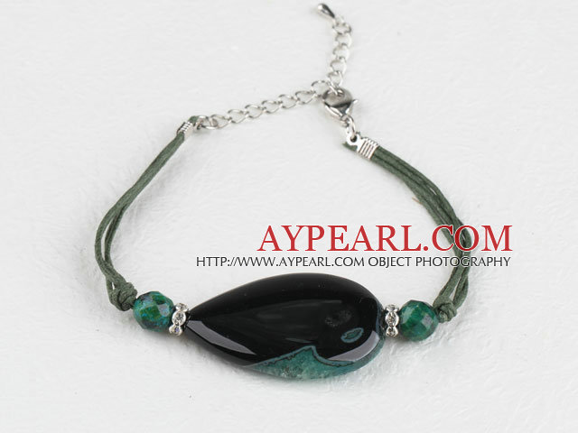 7.5 inches crystallize agate bracelet with extendable chain