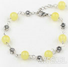 lovely 7.5 inches citrine bracelet with extendable chain