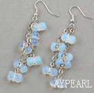 Wholesale Cucurbit Shape Opal Crystal Long Style Earrings