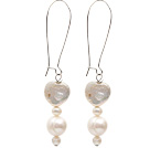 Fashion Style Assorted Natural White Freshwater Pearl Earrings