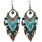 Assorted Indian Agate and Turquoise and Phoenix Vintage Style Earrings