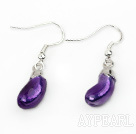 Fashion Style Eggplant Shape Charm Earrings