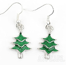 Fashion Style Xmas/ Christmas Tree Shape Charm Earrings