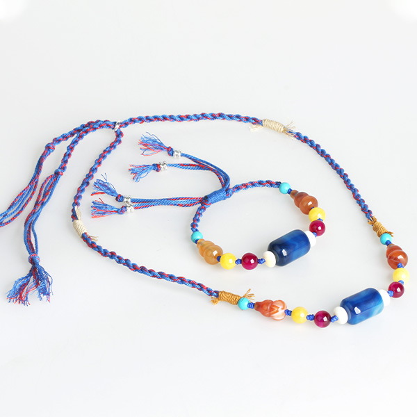 Wholesale Agate clams turquoise set chain