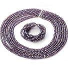 Wholesale Beautiful Multi Strands Manmade Purple Crystal Necklace Bracelet Sets With Magnetic Clasp