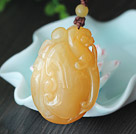 China Style A Grade Huanglong Jade Animal Shape Pendant