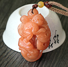 China Style A Grade Rare Color Huanglong Jade Pendant