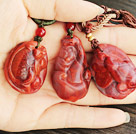 Animal Shape High Quality Southern Carnelian Pendant Necklace with Adjustable Cord ( You can choose one from three pendants )