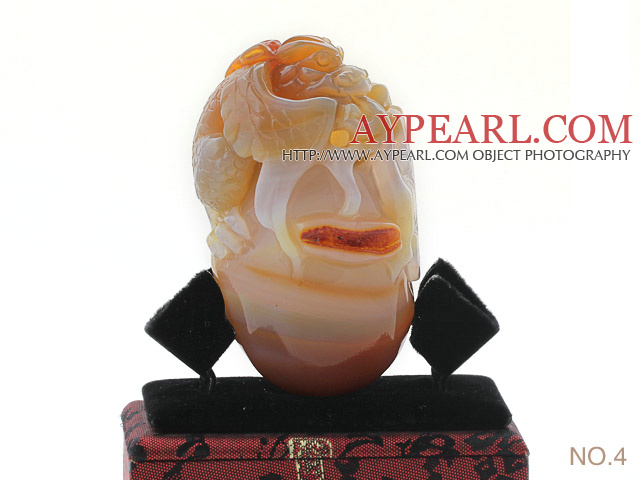 Fashion Spittor Series A Grade Alxa Agate Pendant (You Can Choose One From the Six Pendants)