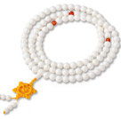 Wholesale Fashion Multi-Row Natural White Sea Shell 108 Rosary Beads Bracelet