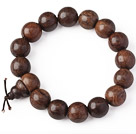Beautiful 14mm Amulet Natural Real Silkwood Rosary Beads Bracelet