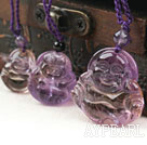 Wholesale Natural Ametrine Laughing Buddha Pendant Necklace