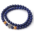 Sample Design Double Strands Natural 4A Lapis Bracelet With 925 Sterling Silver Accessory