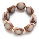 Special Single Strand Bodhi Root And Corozo Nut Bracelet